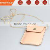 Leather Cell Phone Neck Pouch, Leather Pouch thumbnail-1