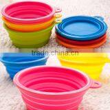 Hot Selling Portable and Collapsible Silicone Pet Bowl for Traveling thumbnail-1