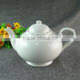 Stocked Cheap White Ceramic Tea Pot ,unique Style Porcelain Tea Pot Tea Kettle thumbnail-1