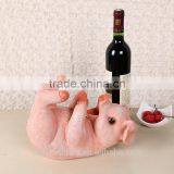 Resin Pig Shaped Funny Animal Wine Bottle Holders thumbnail-4