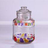 4 Liter Glass Beverage Dispenser With Handdrawing thumbnail-1