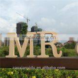 Big Size Wooden Lettter Words Natural Pine Wood Free Standing Party Decoration Store Home Door Name thumbnail-1