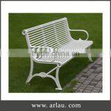 Arlau Cast Aluminum Bistro Set Furniture,Garden Metal Bench,Cheap Steel Outdoor Bench thumbnail-2