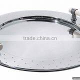 Round Shiny Polished Iron Metal Tray thumbnail-1