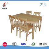 5-Piece Dining Set ,Solid Wood Table With 4 Side Chairs thumbnail-4