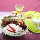 BPA-Free Plastic Lunch Box With Fork and Sourcing Container thumbnail-2