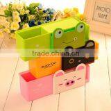 Wholesale New Design Plastic Cartoon Toothbrush Holder Toothpaste Holder Bathroom Set thumbnail-4