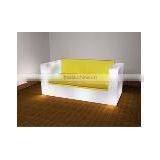 Large Size Lighting Plastic LED Home Decorative Furniture LED Sofa/chair With Double Seats
