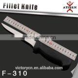 6" PP Handle Stainless Steel Fishing Knife With Sheath, Fishing Tackle F-310 thumbnail-1