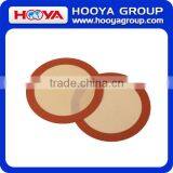 Heat Resistance NonStick Reusable AntiSlip Round Silicone Baking Mat Artisan Non-Stick Silicone Fiberglass Baking Mat thumbnail-1