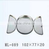 102*77*20mm Oval Tin Box With Hinge Lid thumbnail-1