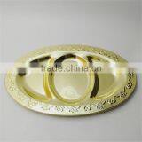 Custom Logo Metal Serving Trays Wholesale Stainless Steel Cooking Plate thumbnail-2