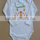 Organic Cotton Plain With Printed Baby Body Suits and Soft With Long Sleeve Baby t Shirts With Organic Latest Design Baby Pants thumbnail-4