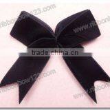 Black Velvet Bow Ribbon as Cloth Bow & Garment Accessory thumbnail-1