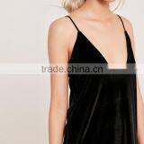 Black Square Neck Velvet Prom Cami Dress Fashion Birthday Party Dresses for Girls of 18 Years Old HSD7631 thumbnail-3