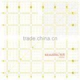 Kearing China Factory Direct Sell Transparent Plastic Patchwork Acrylic Ruler ( 6.5'' * 6.5'' ) & Quilt Sew Ruler # KPR65D thumbnail-1