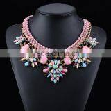 Fashion Women Rhinestone Gems Pendant Choker Necklaces thumbnail-1