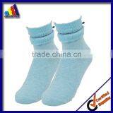 Solid Color Cable Knit Boot Socks With Lace thumbnail-4
