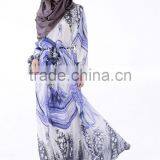 Latest Design Thailand Indonesia Women Dress Muslim Dress Long Sleeve Dress thumbnail-5