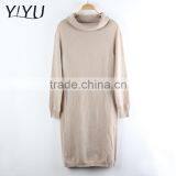 2016 New Style long sleeve cashmere knitting turtleneck sweater for women