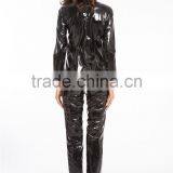 2016 Instyles PVC Catsuit Faux Leather Dress Spandex Vinyl Lingerie Bodysuit Jumpsuit thumbnail-3