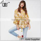 Floral Printed Casual Clothes Ladies Latest Design Kimono thumbnail-1