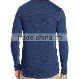 Men's Tri-Blend Long Sleeve Henley T-Shirt thumbnail-2