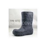 Black Knee Childrens Rain Boots Dirty-resistant For Chemical Industry