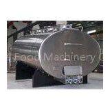 Big Horizontal Stainless Steel Tanks , Cooling Bulk Liquid Pasteurized Milk Tank 1000L - 30000L thumbnail-1