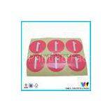 Personalized Pink Color Special Adhesive Paper Sticker on Yellow Base Paper