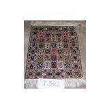 hand knotted pure silk rugs in size 1.5x2
