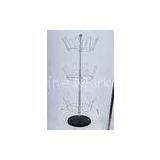 Custom Simple Metal Wire Silver Shoe Display Racks With 3 Tier