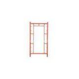 Q235 Galvanised Tubular Steel Frame Scaffolding , Customized Red Tower Scaffold