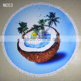 Blue Pineapple l Beach Towel Muti Design Round Table Towel Shawl Yoga Mat Bath Towel Beach Towels/ Beach Towels