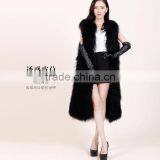 SJ226-02 Black New Arrival 2016 Real Fur Outwear Fur Coat Women thumbnail-5