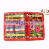 Card Holders of Woven Straw With Flower thumbnail-5