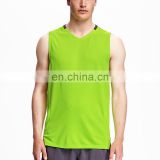 Mens custom go-dry mesh v neck basketball loose tank top