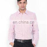 Turtle Men White & Red Striped Slim Fit Formal Shirt thumbnail-1