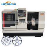 CRW28 alloy wheel repair cnc lathe diamond cutting and polishing machine