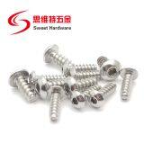 304 Stainless Steel Button Head Socket Tapping Screw With Blunt Tip thumbnail-2