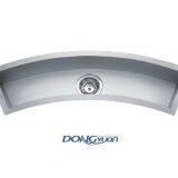 Guangdong Dongyuan Kitchenware Trough Undermount Stainless Steel Curved Bowl Bar/Prep Sink