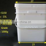 Manufacture High Quality 15L Plastic Square Bucket/pail With Lid and Handle thumbnail-7