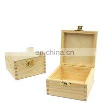 Factory Price Wholesale Useful Gift Plain Wooden Box With Lock thumbnail-4