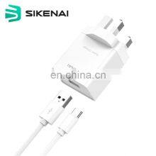 Sikenai With  Cable 18W Adapter Charger Universal UK Plug USB Fast Charger
