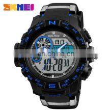SKMEI 1332 High Quality Cheap Price Quartz+Digital Analog Sport Black Watch For Men