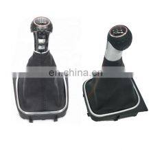 Car 5/6 Speed New Design Gear Shift Knob Boot Cover For VW Golf 5 MK5 R32 GTD GTI 2004 2005 2006 2007 2008 2009 L1GD711113 thumbnail-1