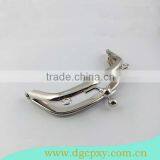 Elegant Kiss Lock Metal Frame Money Clasp With Outer Chain Loops