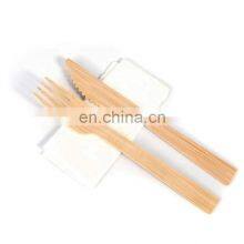 New Type Eco Friendly Fork Knife Spoon Bamboo Disposable Cutlery Set Biodegradable Bamboo Tableware thumbnail-4