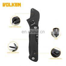 All Black Adjustable Wrench for Outdoor Multi-purpose Combination Tool Wrench With Light Attached thumbnail-4