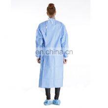 PP/CPE/SMS Disposable Reinforced/Knitted Surgical Apparel/Medical/ Exam/Operation Isolation Gown thumbnail-2